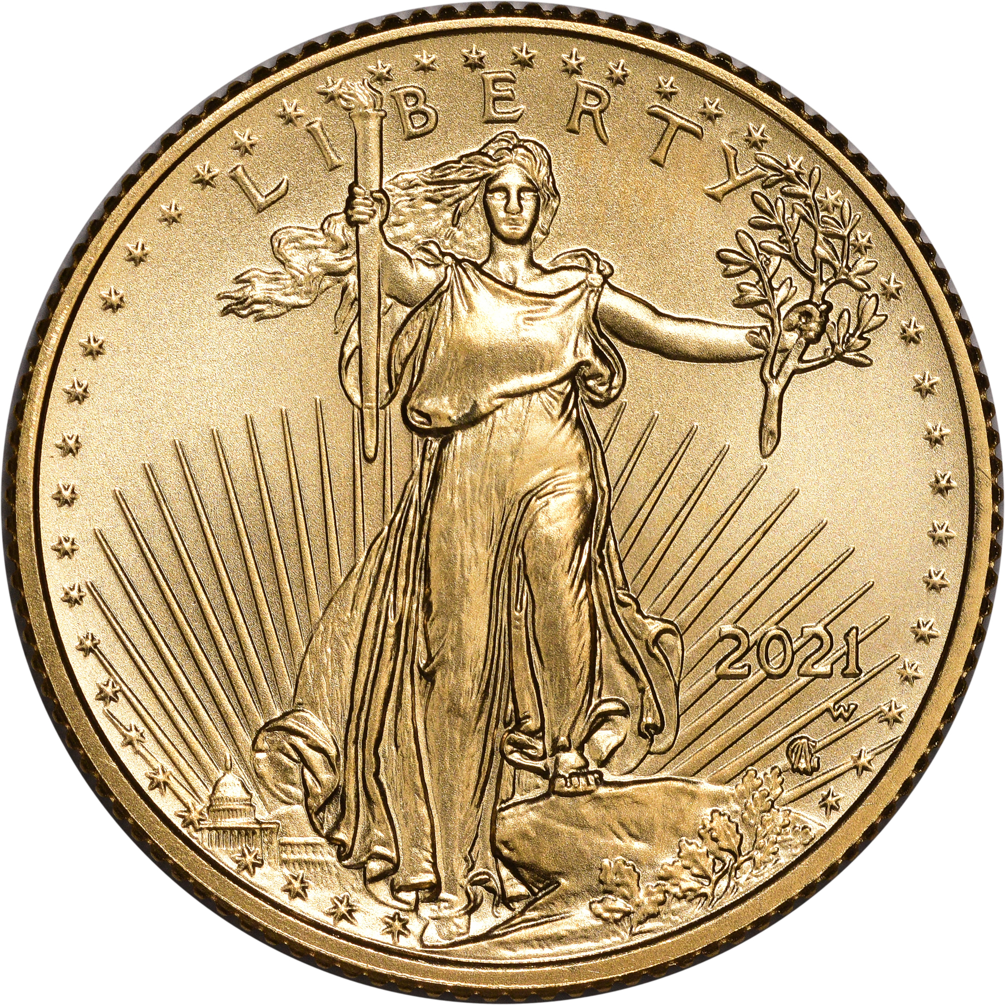 The Newly Discovered 2021-W $10 Quarter-Ounce Gold Eagle Struck from Proof Dies Error