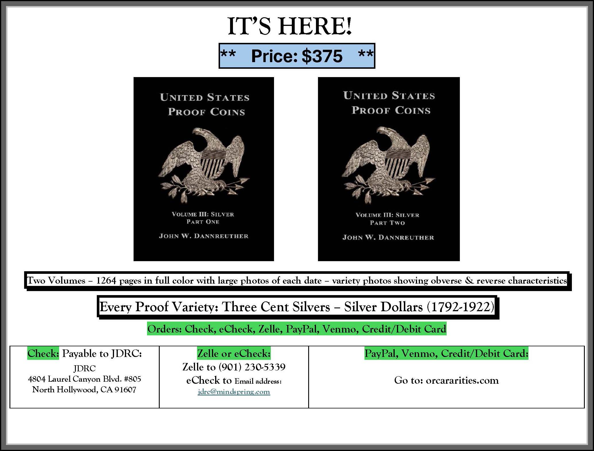 United States Proof Coins: Volume III (Silver)