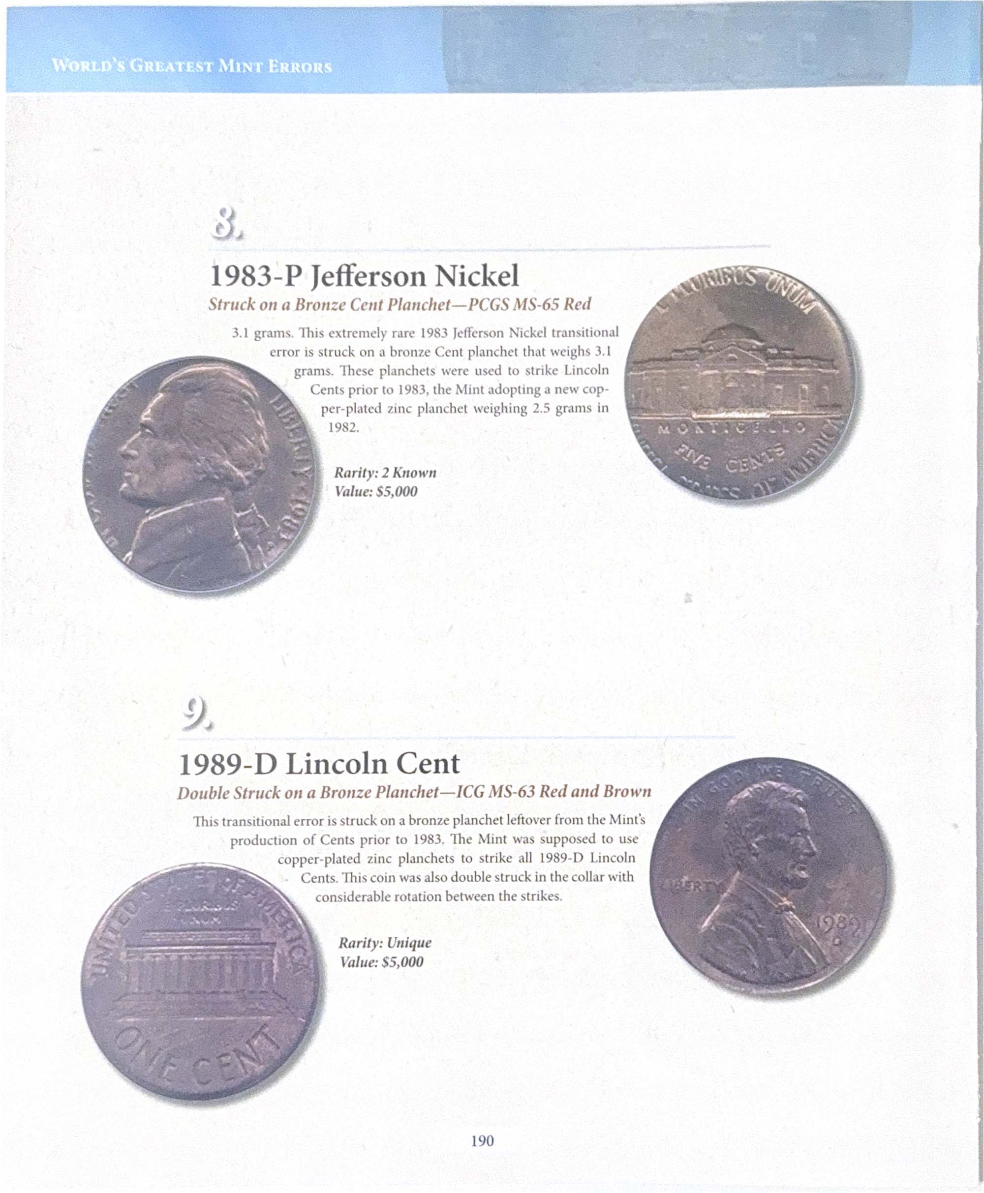 World's Greatest Mint Errors