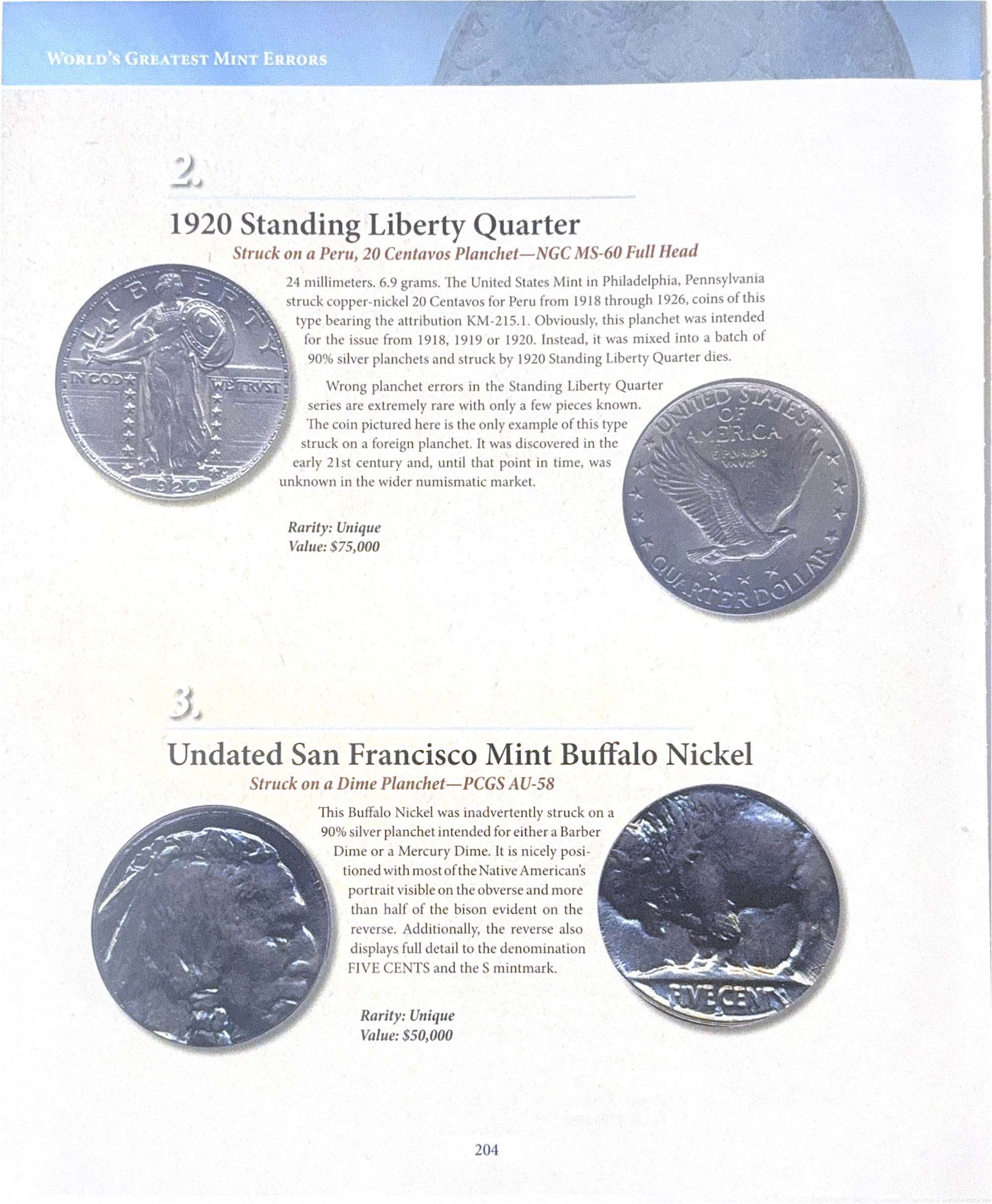World's Greatest Mint Errors